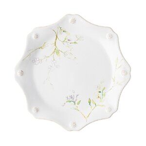 Juliska Ceramics Berry and Thread Floral Sketch Dessert Luncheon Plate